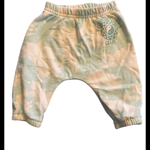 Garanimals Green and Cream Sweatpants with Relaxed Fit - Picture 1 of 4